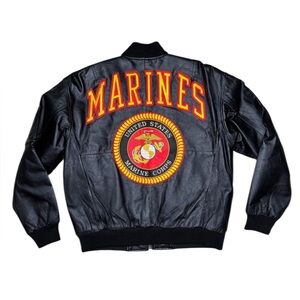 USMC leather bomber jacket